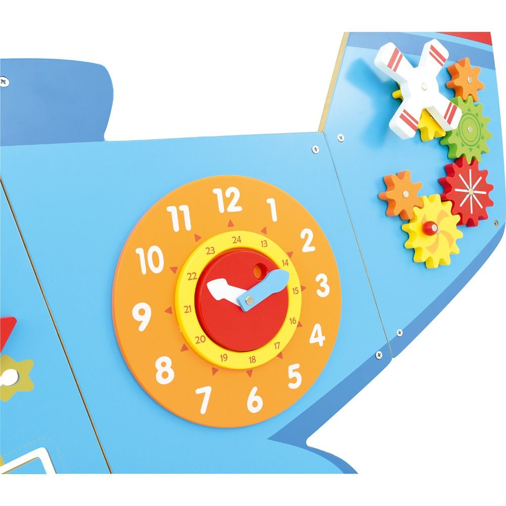 Airplane 6-Activity Sensory Wall Panel by Moje Bambino
