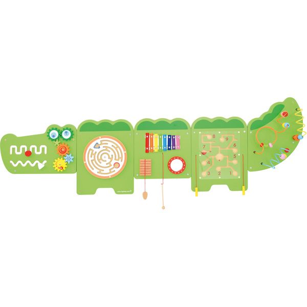 Crocodile 5-Activity Sensory Wall Panel by Moje Bambino