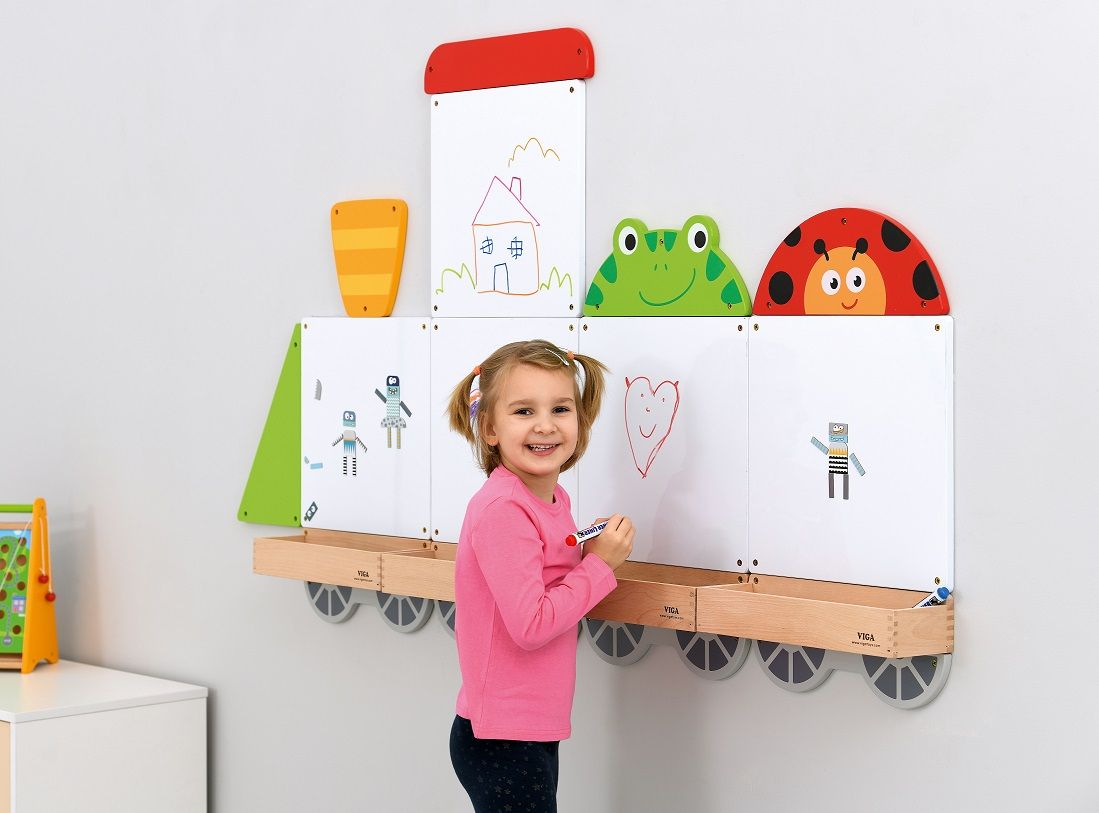 Toddler Train Dry-Erase Board Set by NOVUM