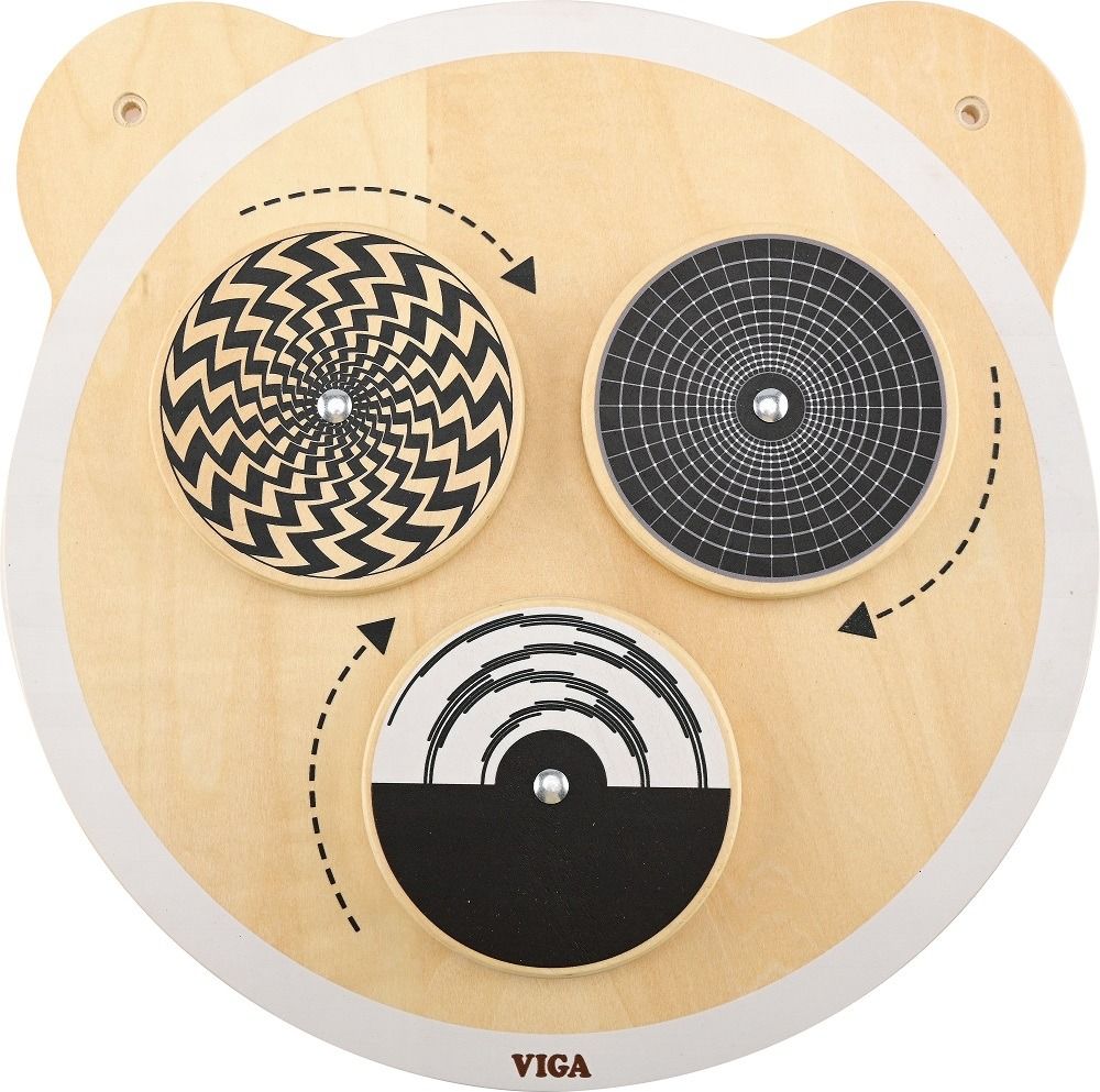 Spinning Dots Sensory Wall Panel by Moje Bambino