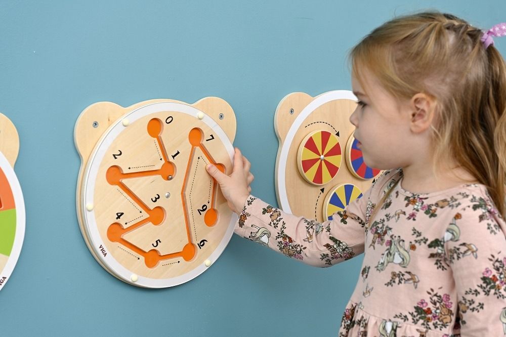 Rotating Ball Maze Sensory Wall Panel by Moje Bambino