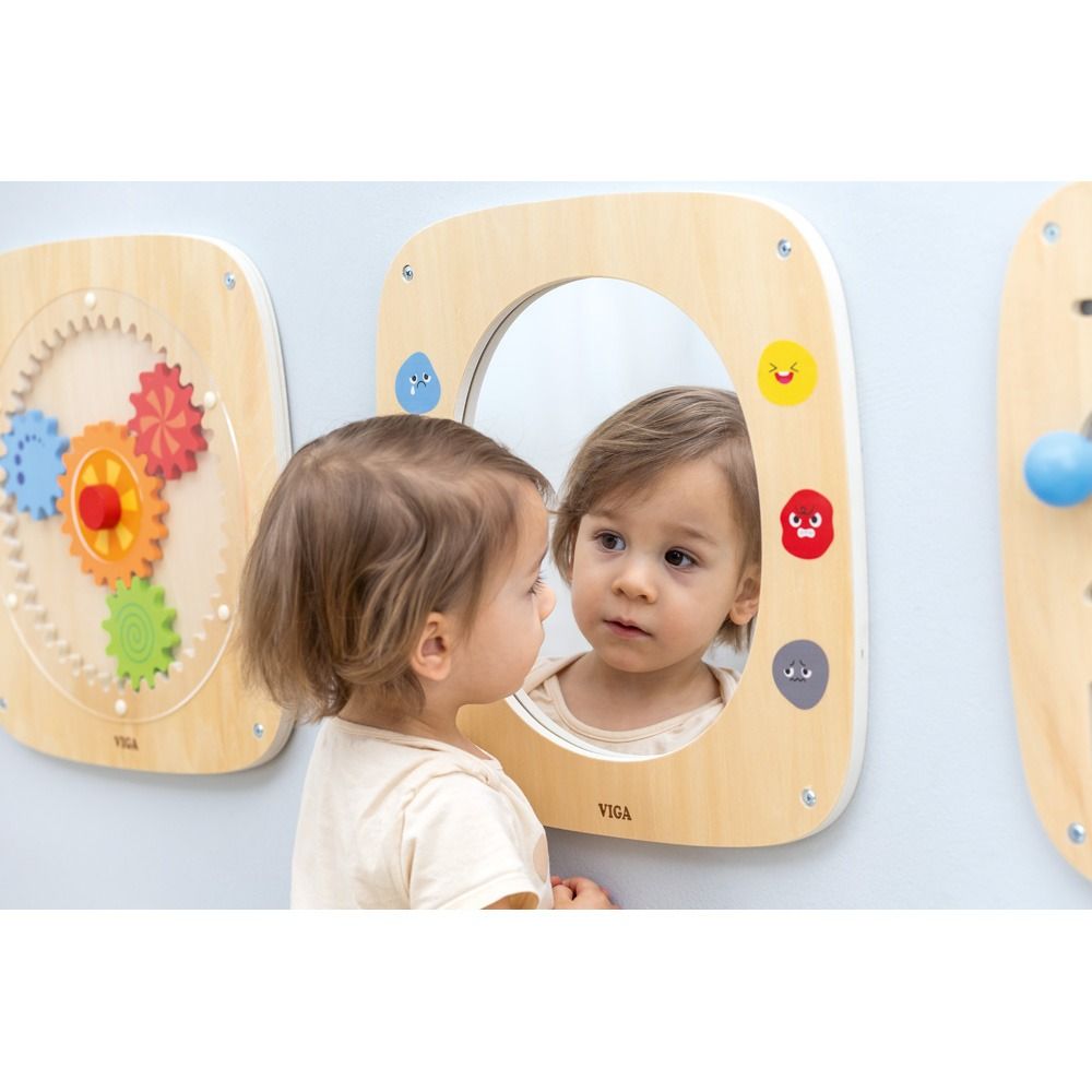 Emotions Mirror Sensory Wall Panel by Moje Bambino