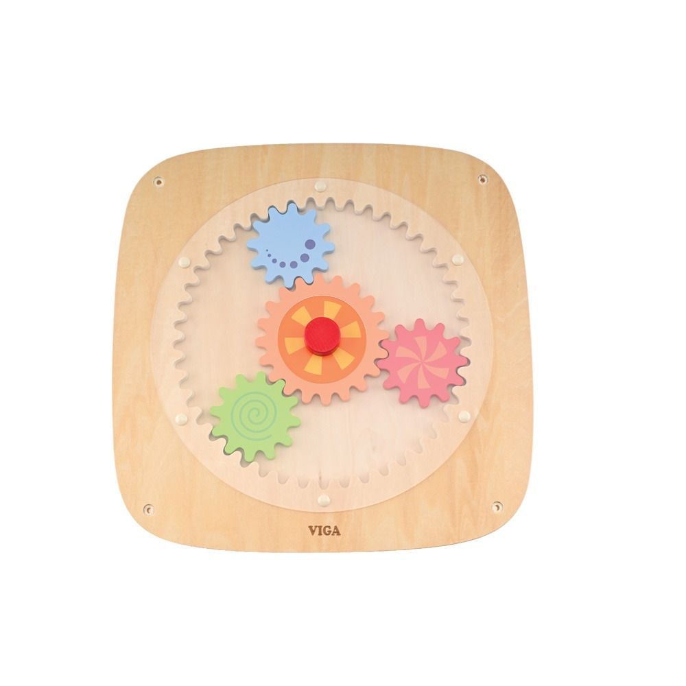 Colorful Gears Sensory Wall Panel by Moje Bambino