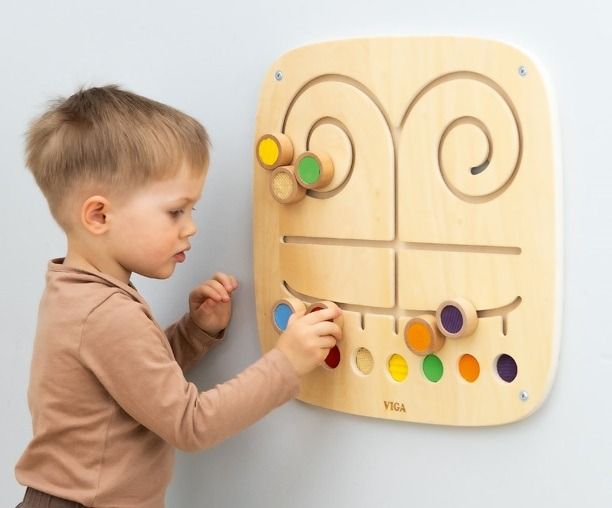 Touch & Match Sensory Wall Panel by Moje Bambino