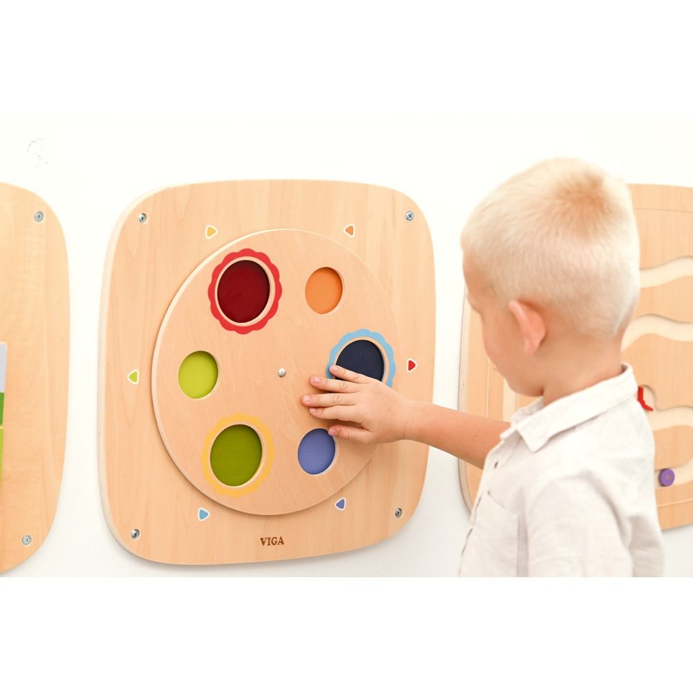Color Spin Sensory Wall Panel by Moje Bambino