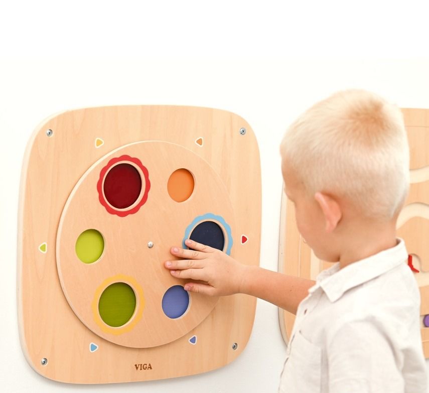 Color Spin Sensory Wall Panel by Moje Bambino