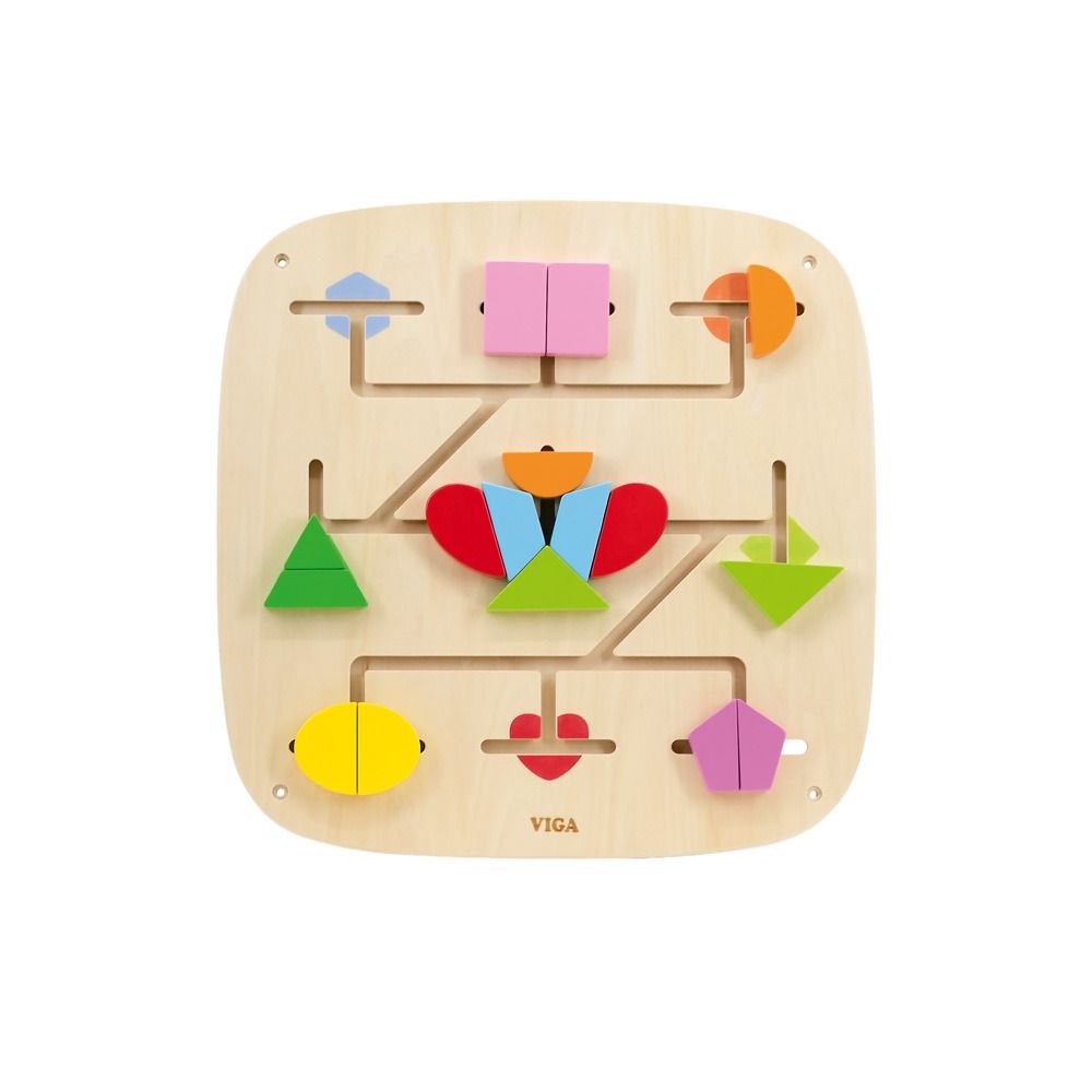 Building Shapes Sensory Wall Panel by Moje Bambino