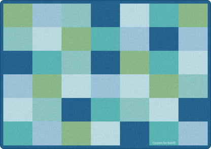 Blocks Seating Blue Classroom Rug