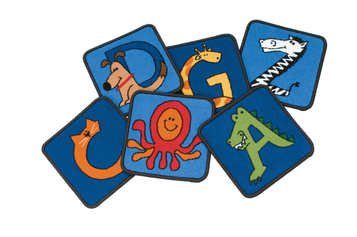 A to Z Animals Alphabet Seating Squares