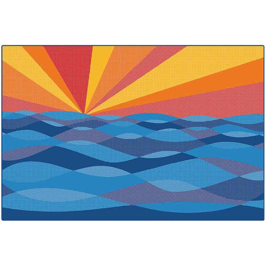 Sun Waves Seating Classroom Rug