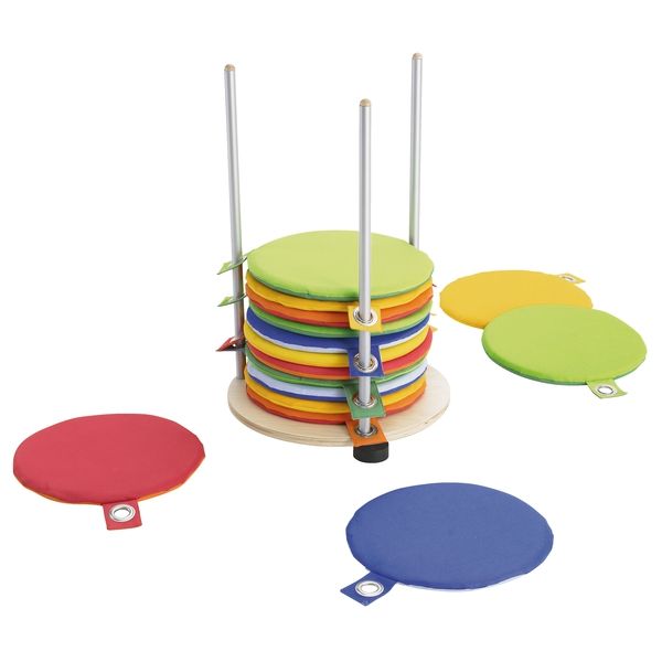 Lollipop Seat Cushion Set with Rolling Caddy (28) by HABA Pro