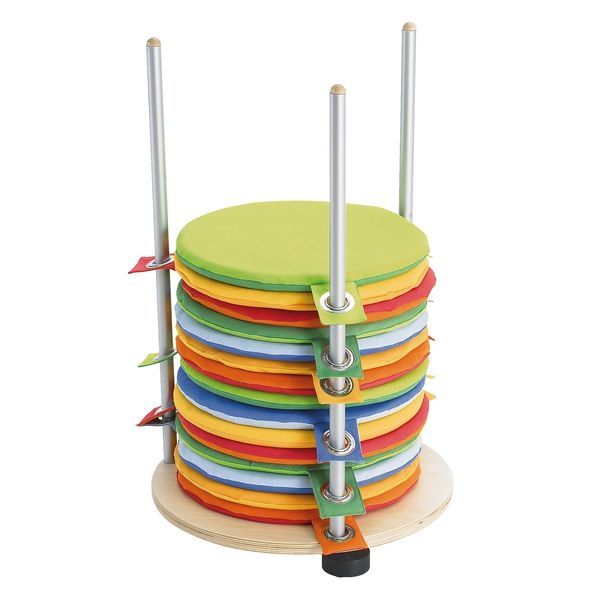 Lollipop Seat Cushion Set with Rolling Caddy (28) by HABA Pro