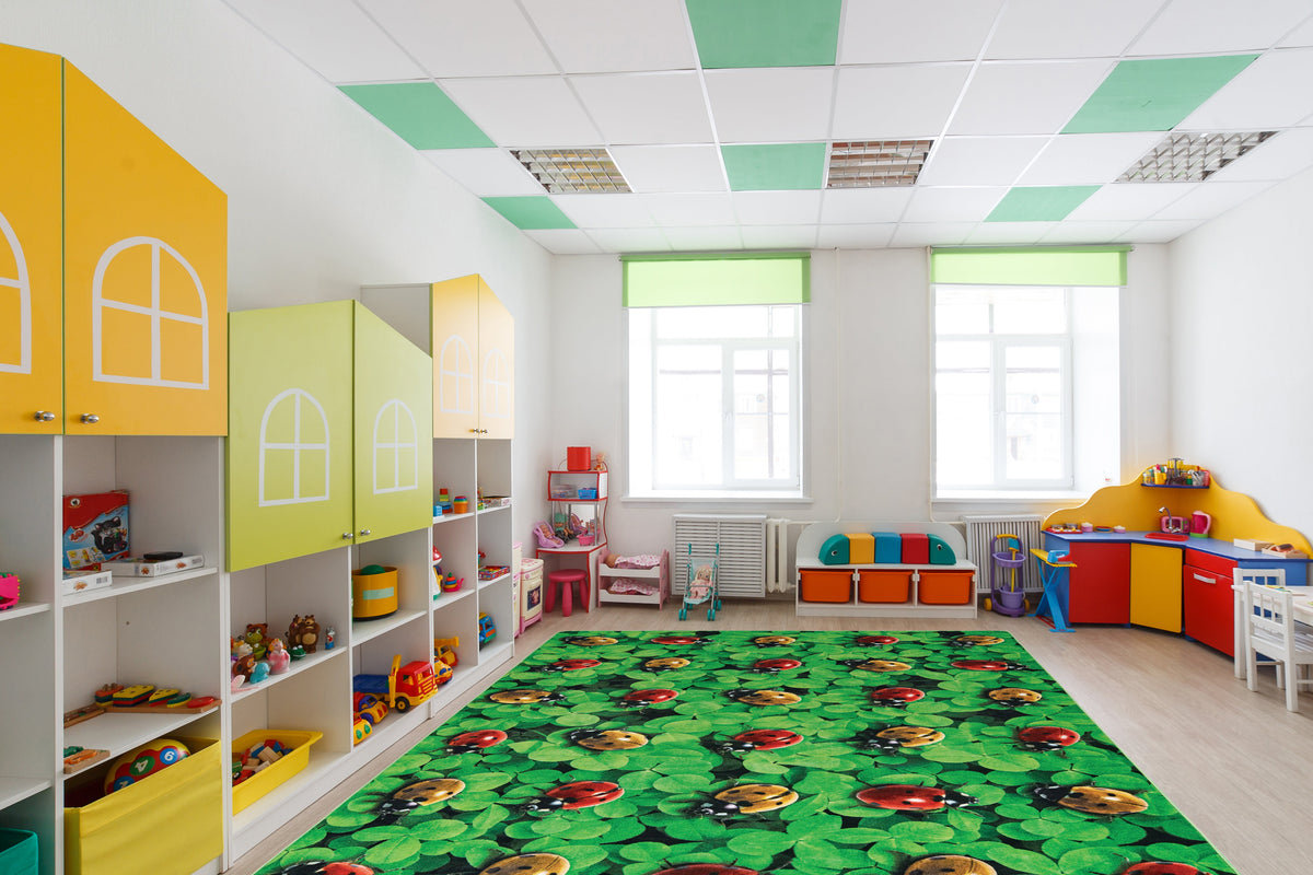 Real Ladybug Seating Classroom Rug, view 4