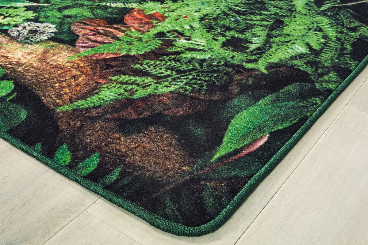 Real Jungle Floor Classroom Rug, view 2