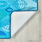 Peaceful Spaces Blue Leaf Classroom Rug, view 6