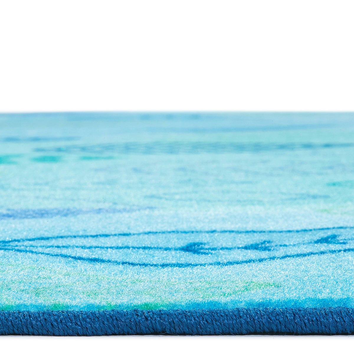Peaceful Spaces Blue Leaf Classroom Rug, view 5