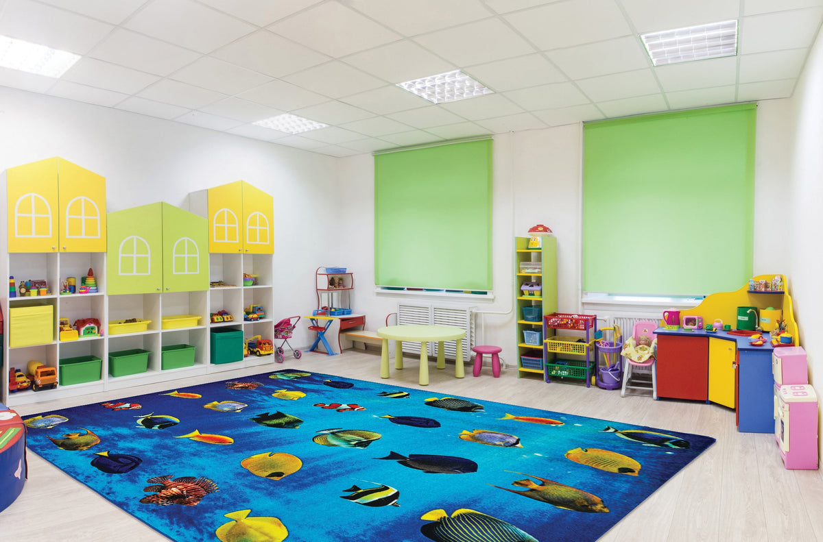 Friendly Fish Seating Classroom Rug, view 3