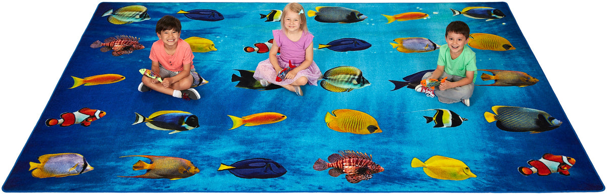 Friendly Fish Seating Classroom Rug, view 2
