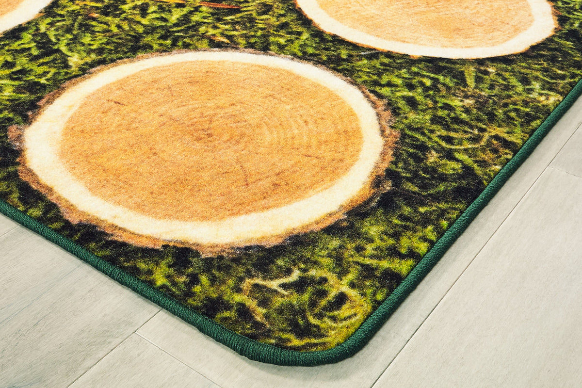Tree Rounds Seating Classroom Rug, view 2