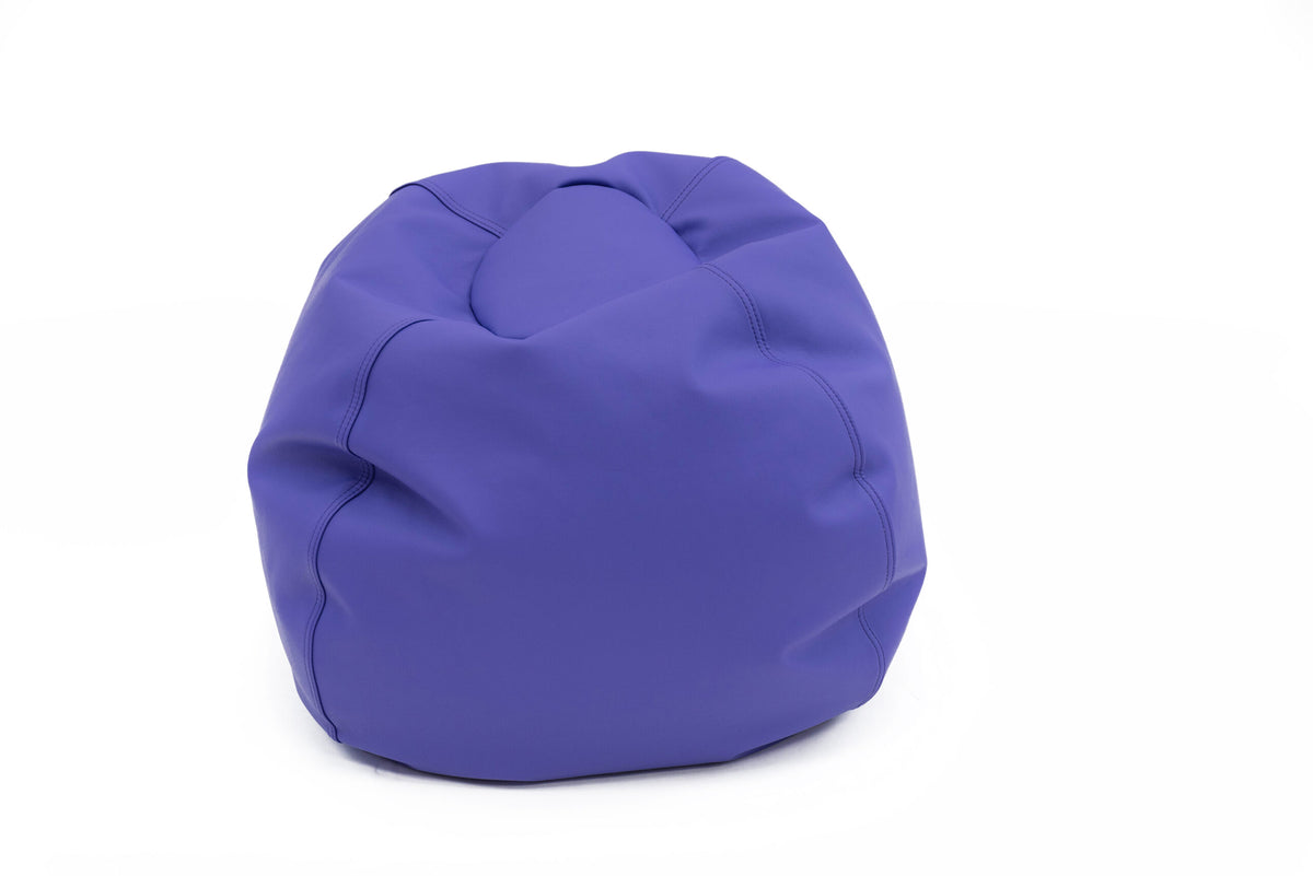 Round Bean Bag Chair for Classrooms, Purple / 26"