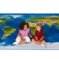 Photo Real Earth Map Classroom Rug, view 5