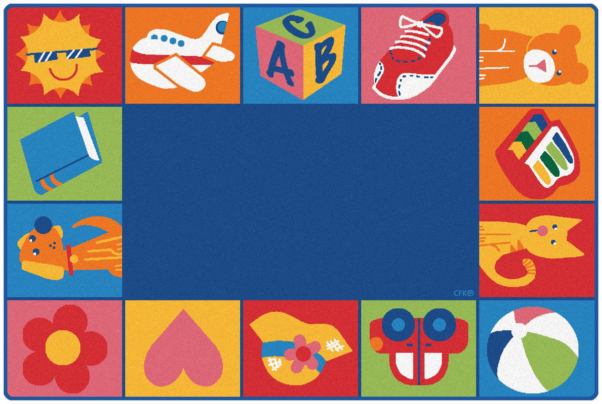 KIDSoft Toddler Blocks Classroom Rug