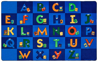 Reading Letters Library Classroom Rug