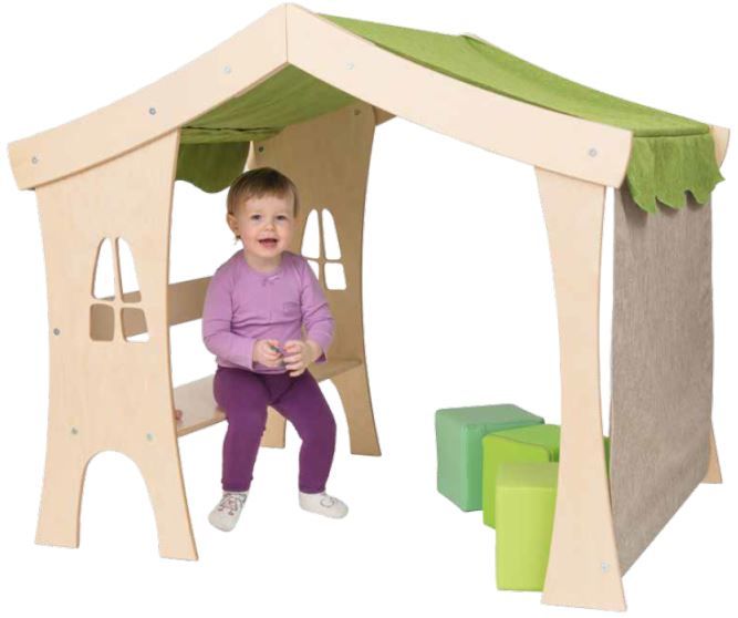 Play House Hideaway with Fabric Roof by NOVUM