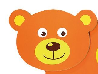 Happy Bear 4-Activity Sensory Wall Panel by Moje Bambino