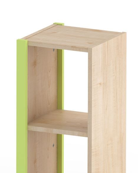 Bookcase with Cushioned Bench Seat by NOVUM