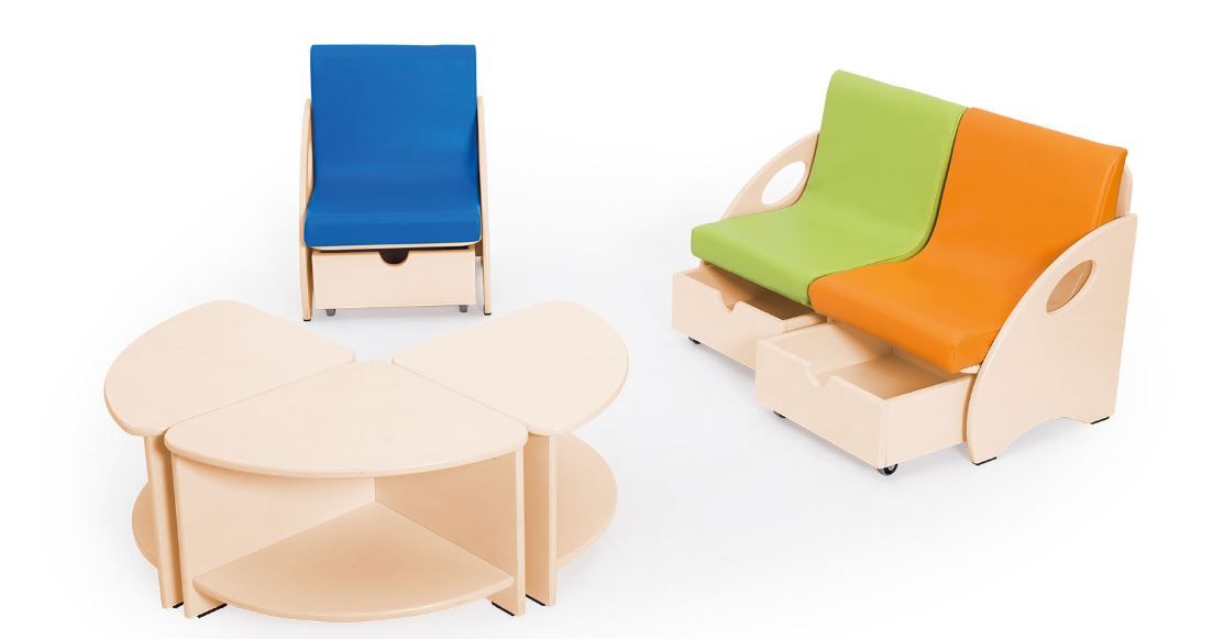 Low Wooden Armchair for Kids by NOVUM