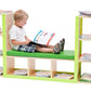 Bookcase with Cushioned Bench Seat by NOVUM