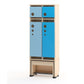2-Cubby Cloakroom with Rolling Bench Seat by NOVUM