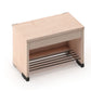 2-Cubby Cloakroom with Rolling Bench Seat by NOVUM