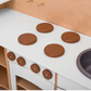 Corner Play Kitchen with Shelves by NOVUM