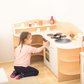 Corner Play Kitchen with Shelves by NOVUM