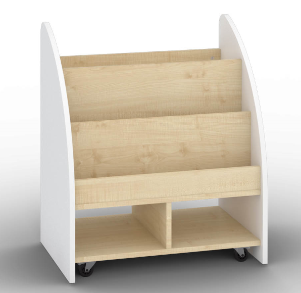 Mobile Two-Sided Bookcase by NOVUM