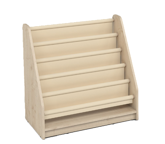 Low Bookcase with Fabric Partitions by NOVUM
