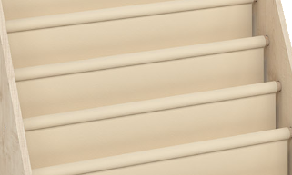 Low Bookcase with Fabric Partitions by NOVUM