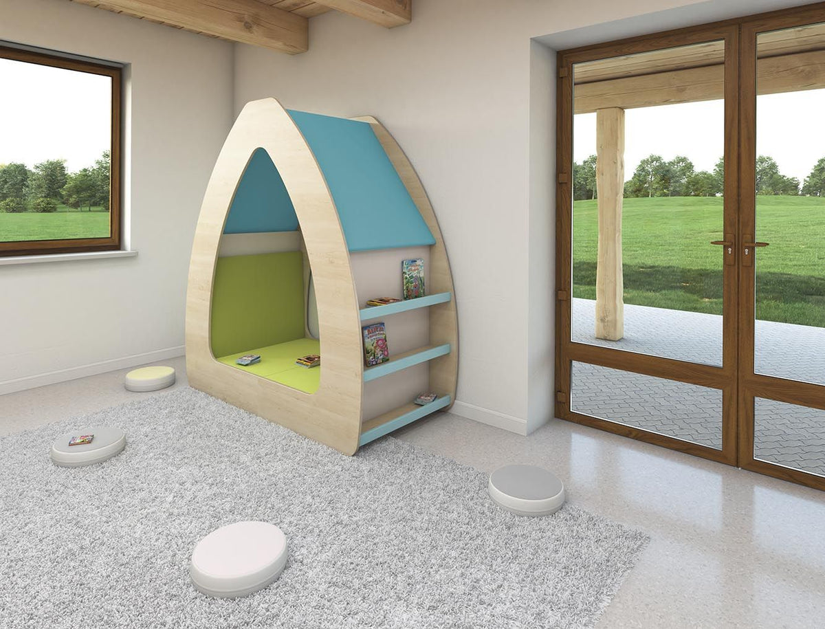 Reading Oasis House with Shelves and Seats by NOVUM