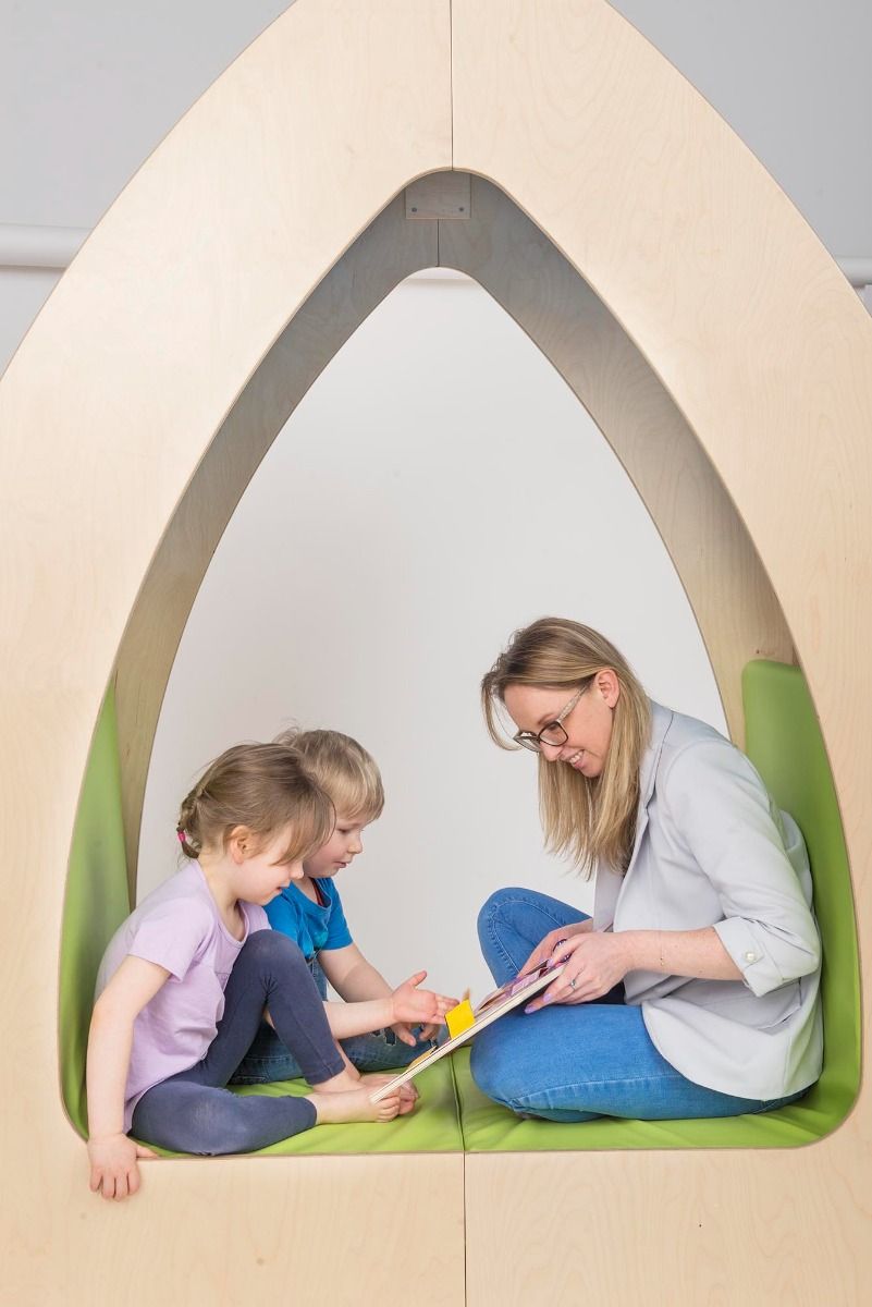 Reading Oasis House with Shelves and Seats by NOVUM
