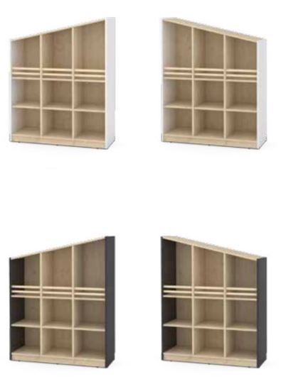FLO Tall Display Cabinet, Left Facing by NOVUM