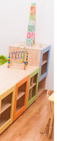 House Divider Cubby Shelf, Green by NOVUM
