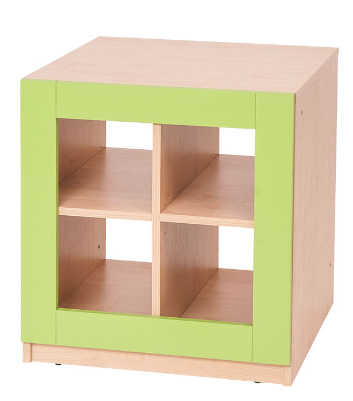 House Divider Cubby Shelf, Green by NOVUM