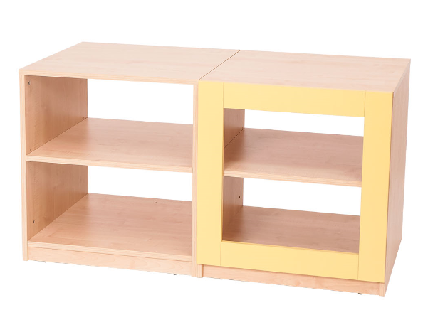 House Divider 4-Shelf Unit, Yellow by NOVUM