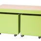 House Divider Bench with Rolling Bins by NOVUM