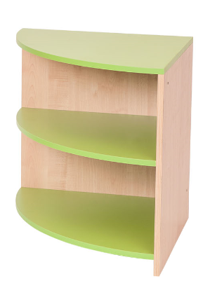 House Divider Corner Shelf, Green by NOVUM