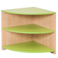 House Divider Corner Shelf, Green by NOVUM