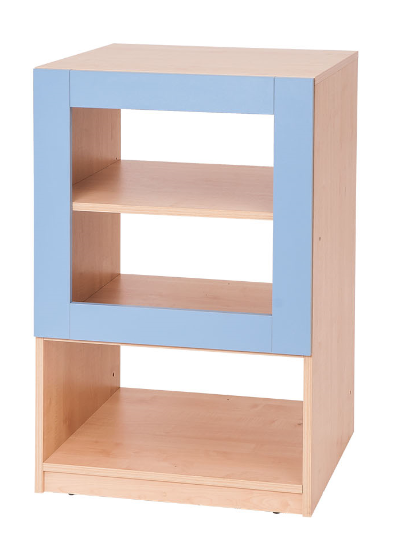 House Divider 3-Shelf Unit, Blue by NOVUM