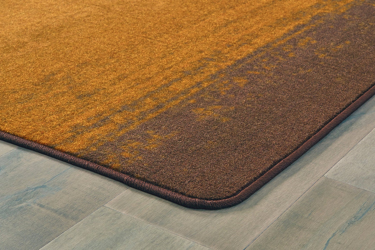 Earth Tone Stripes Classroom Rug, view 3